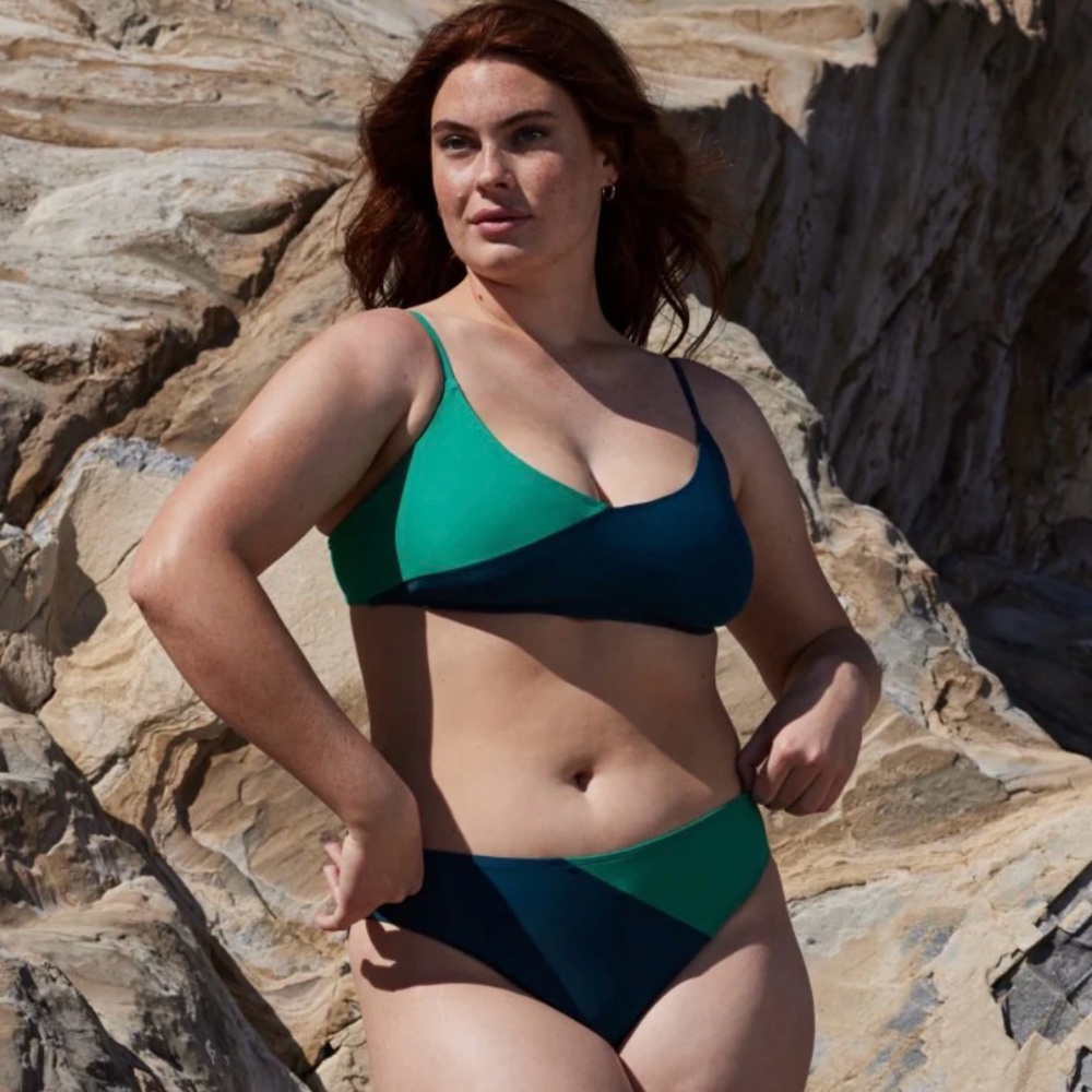 NWT [Summersalt] Marina Bikini Swim Top Seaglass & Seaweed Womens Multiple Sizes - Picture 3 of 16